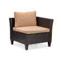 ალუმინის PE Wicker Sofa Set